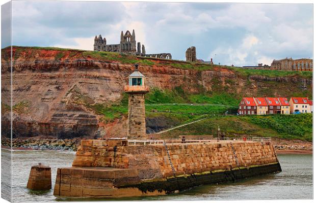 Whitby Standing The Test Of Time Canvas Print by Marie Castagnoli