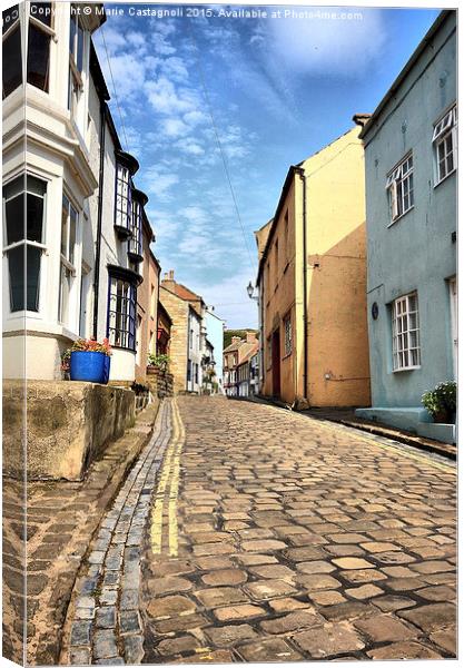 Ye Old Cobbled High Street Canvas Print by Marie Castagnoli