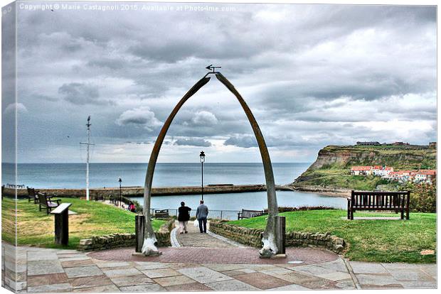   The Whale Bone Canvas Print by Marie Castagnoli