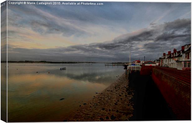  Silence Is Golden & Calm Canvas Print by Marie Castagnoli