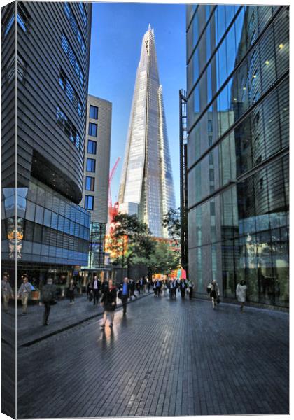 The Shard Of Glass  Canvas Print by Marie Castagnoli