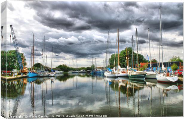    The Marina Canvas Print by Marie Castagnoli