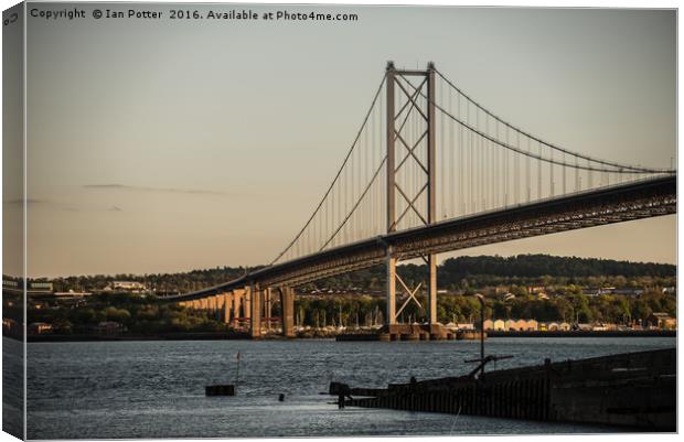 The Forth Road Bridge, Scotland Canvas Print by Ian Potter