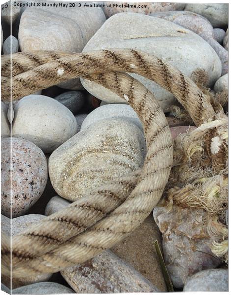 Twisted Rope Canvas Print by Mandy Hay
