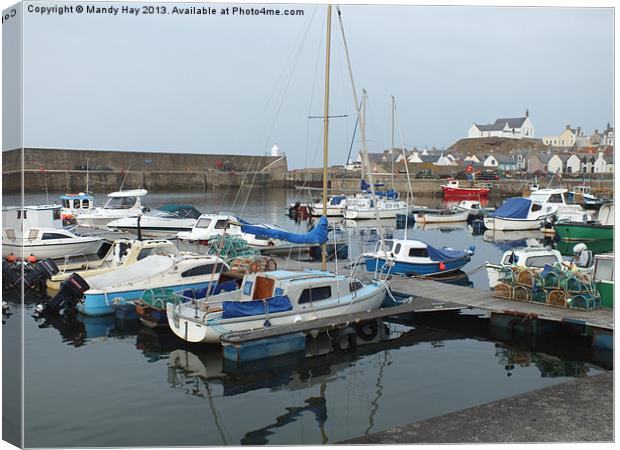 Finechty Harbour Canvas Print by Mandy Hay