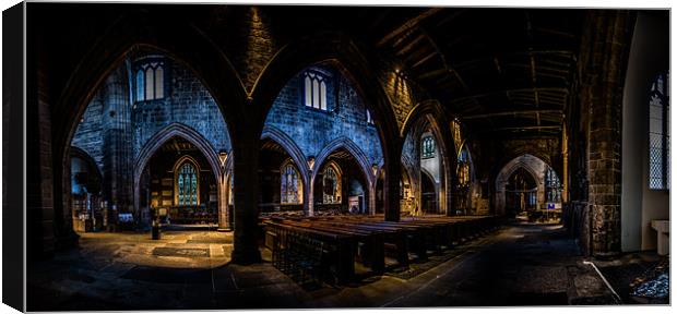 Newcastle Cathedral Panorama 3 Canvas Print by John Shahabeddin