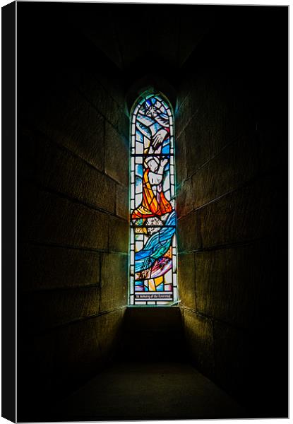 Stained Glass Window Canvas Print by John Shahabeddin