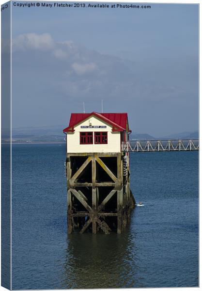 Mumbles Lifeboat Station Canvas Print by Mary Fletcher