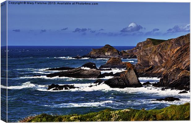 View from Hartland Point Canvas Print by Mary Fletcher