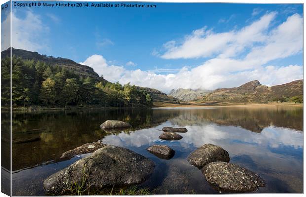  Blea Tarn, The Lake District Canvas Print by Mary Fletcher