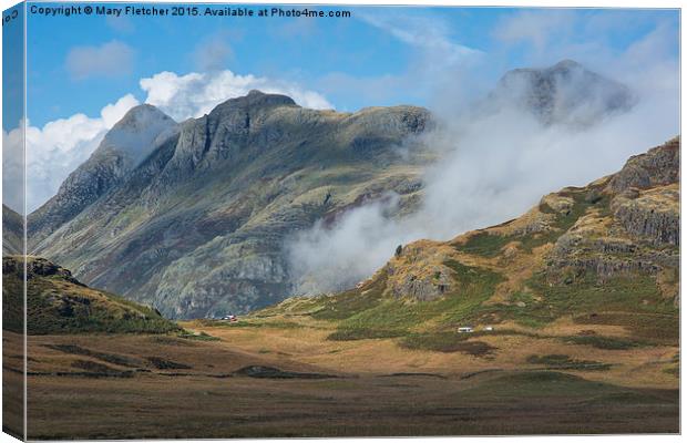  Wrynose Pass, Cumbria Canvas Print by Mary Fletcher