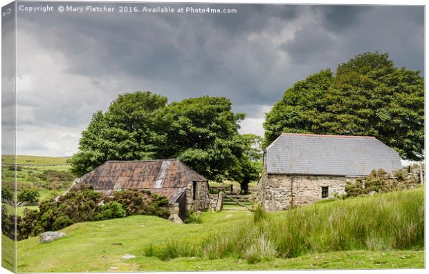 Old Stone Barns Canvas Print by Mary Fletcher