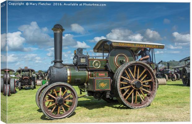 Traction Engine Canvas Print by Mary Fletcher