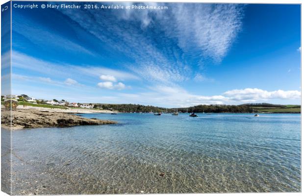 St Mawes, Cornwall Canvas Print by Mary Fletcher