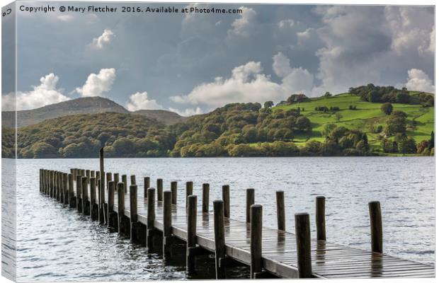 Coniston Water, Cumbria Canvas Print by Mary Fletcher