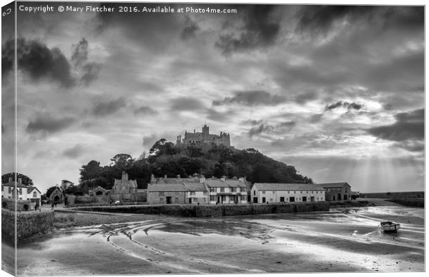 St Michaels Mount, Cornwall Canvas Print by Mary Fletcher
