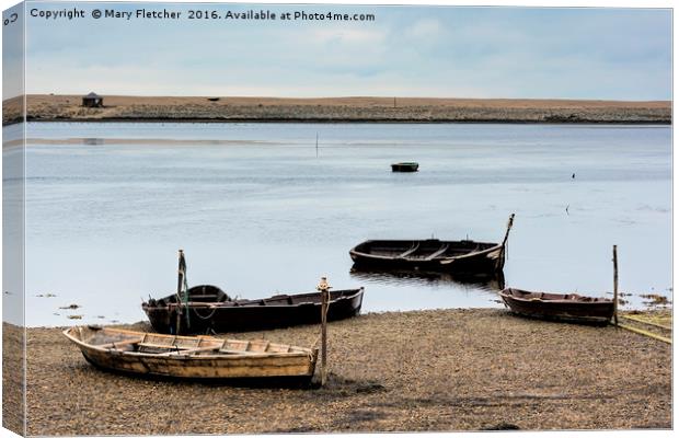 East Fleet, Dorset Canvas Print by Mary Fletcher