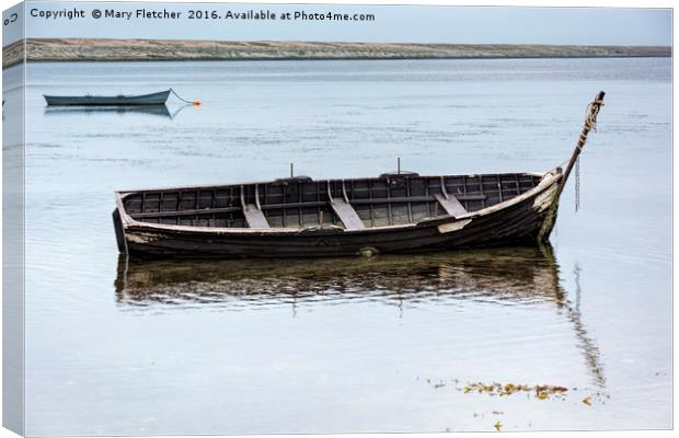 East Fleet fishing boat Canvas Print by Mary Fletcher