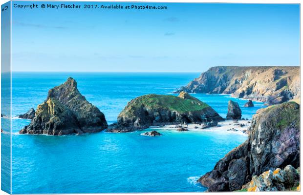 Kynance Cove Canvas Print by Mary Fletcher