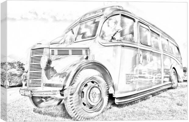 Vintage Truck Canvas Print by Mary Fletcher