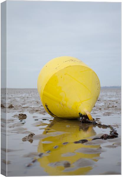 Buoy in the sand Canvas Print by James  Hare