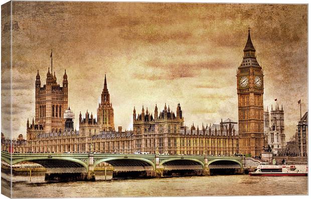 The Houses of Parliament Canvas Print by Pauline Lewis