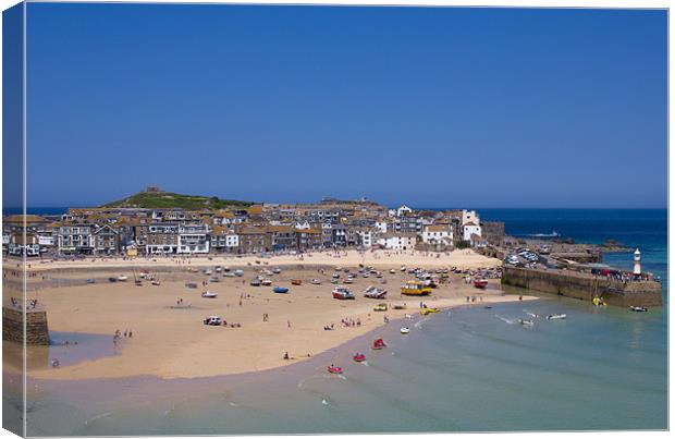 St ives Harbour Canvas Print by Hippy Soul