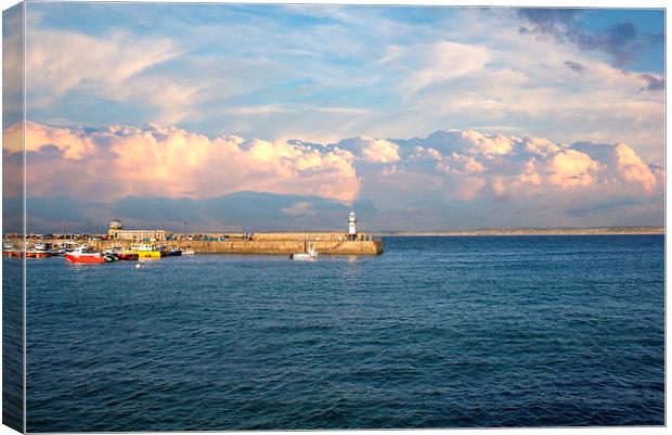 Smeatons Pier at St ives Harbour Canvas Print by Hippy Soul
