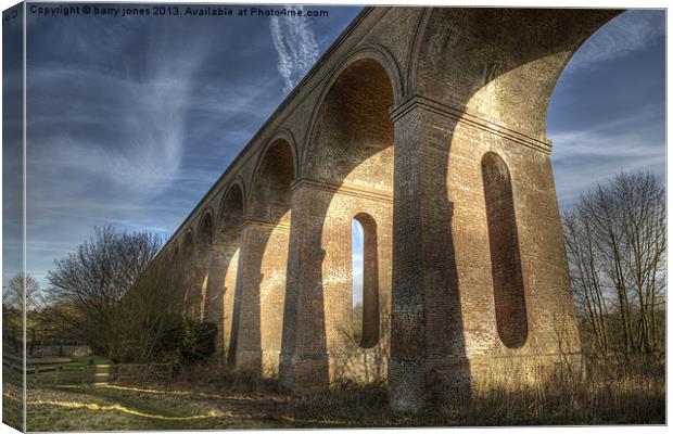 Sudbury branch line bridge Canvas Print by barry jones