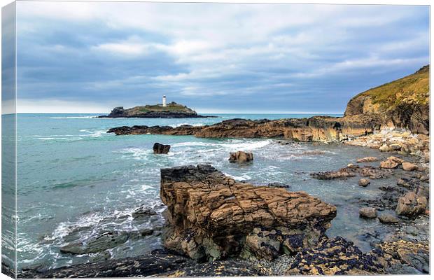 godrevy lighthouse Canvas Print by Kelvin Rumsby