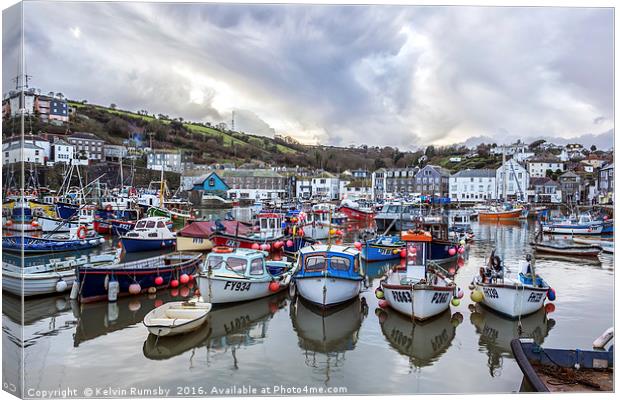 mevagissey Canvas Print by Kelvin Rumsby