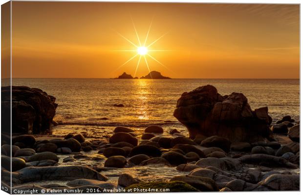Porth Nanven Canvas Print by Kelvin Rumsby