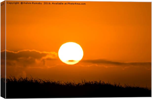 cornish sunset Canvas Print by Kelvin Rumsby