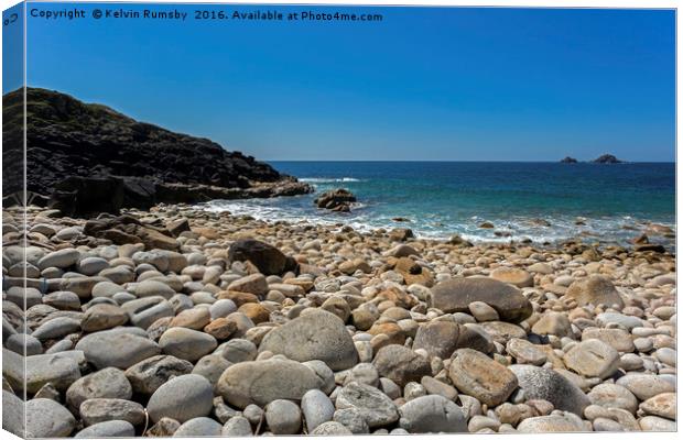 porth nanven Canvas Print by Kelvin Rumsby