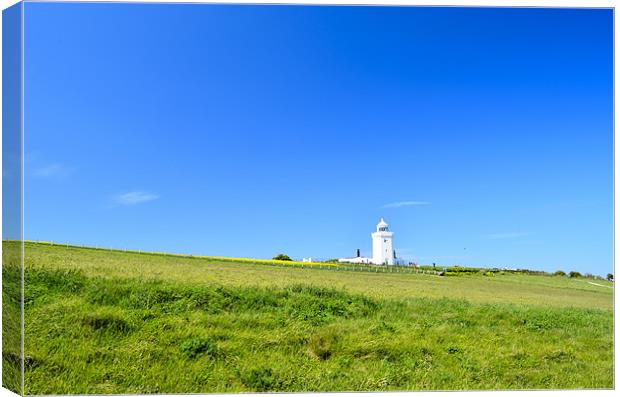 South Forelands Lighthouse Canvas Print by Chris Wooldridge