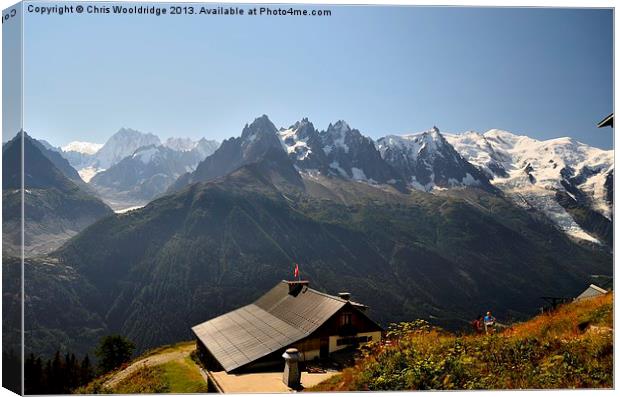 Mont Blanc Massif Canvas Print by Chris Wooldridge