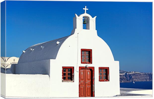 Santorini, Greece Canvas Print by Constantinos Iliopoulos