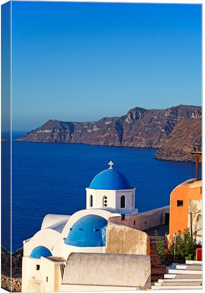 Santorini, Greece Canvas Print by Constantinos Iliopoulos