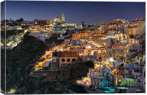 Santorini, Greece Canvas Print by Constantinos Iliopoulos