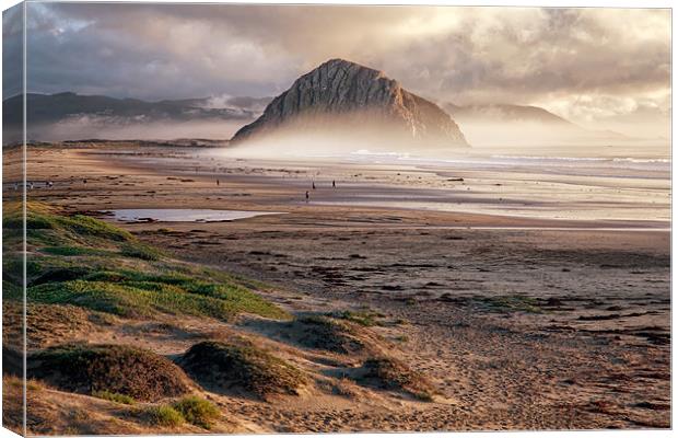 Morro Rock California Canvas Print by sam moore