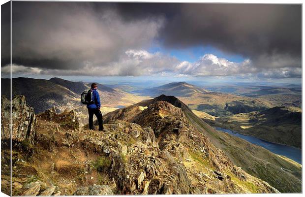  Breathing Space - Snowdonia Canvas Print by Kevin OBrian