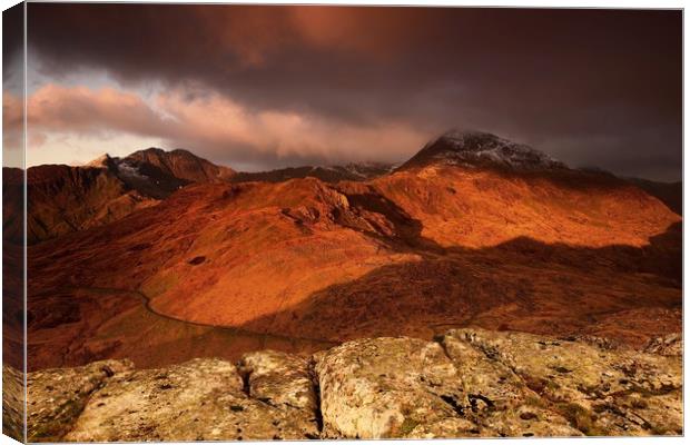 Sunrise - Snowdonia Canvas Print by Kevin OBrian