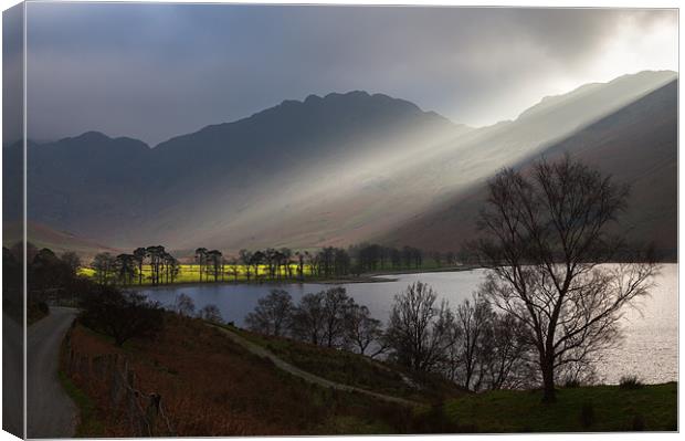 Spotlight on Buttermere Canvas Print by Ian Duffield
