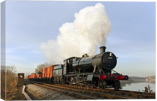 Steam hauled goods across the water Canvas Print by Ian Duffield