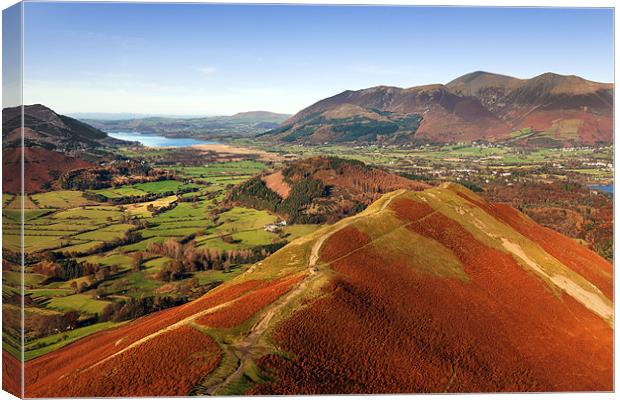 Stunning view from Catbells to Bassenthwaite Canvas Print by Ian Duffield
