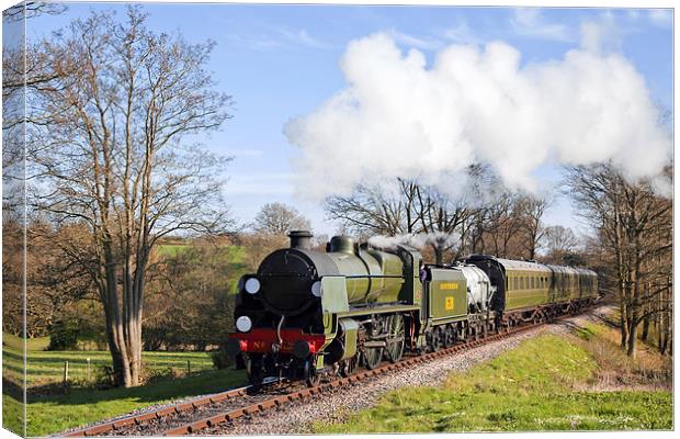 Southern local steam train in Sussex. Canvas Print by Ian Duffield