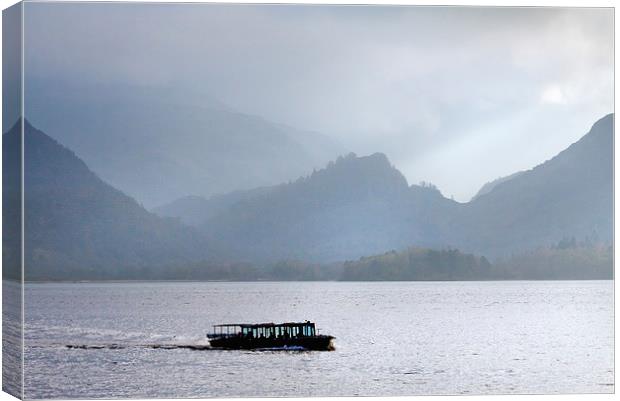 On Derwentwater - Ahead of the weather. Canvas Print by Ian Duffield