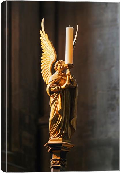  Angelic Candle Canvas Print by Ian Duffield