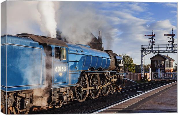  Steam train about to depart Canvas Print by Ian Duffield
