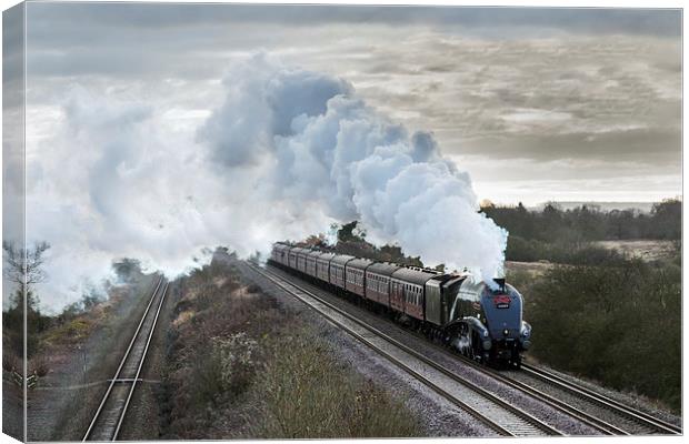 Storming up to Sharnbrook Summit.  Canvas Print by Ian Duffield